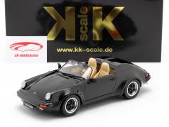 Porsche 911 Speedster Ano de construção 1989 Preto 1:18 KK-Scale