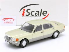 Mercedes-Benz S-Klasse (W126) Baujahr 1985 distelgrün / grau 1:18 iScale