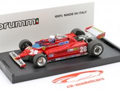 Didier Pironi Ferrari 126CK #28 4th Monaco GP Formel 1 1981 1:43 Brumm