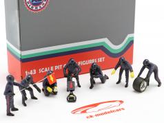 Formel 1 Pit Crew Figuren-Set #1 Team Blau 1:43 American Diorama