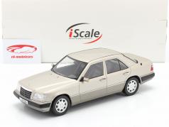 Mercedes-Benz Classe E (W124) Ano de construção 1989 prata esfumaçada 1:18 iScale