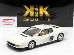 Ferrari Testarossa Monospecchio Versión estadounidense Año de construcción 1984 Blanco 1:18 KK-Scale