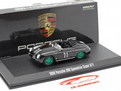 Porsche 356 Speedster Super 1958 #71 Steve McQueen (groen Velgen) 1:43 Greenlight