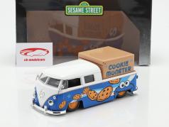 Volkswagen VW Bus PickUp 1963 Med Sesame Street figur Cookie uhyre 1:24 Jada Toys