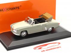 Wartburg 311 敞蓬车 年 1958 灰色 / 白色 1:43 Minichamps