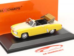 Wartburg 311 Cabriolet år 1958 gul / hvid 1:43 Minichamps