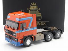DAF 3600 SpaceCab 卡车 建设年份 1986 橙子 / 蓝色 1:18 Road Kings