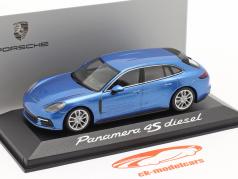 Porsche Panamera 4S Diesel azul metálico 1:43 Minichamps