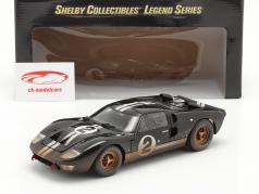Ford GT40 MK II #2 Ganador 24h LeMans 1966 Dirty Version 1:18 ShelbyCollectibles