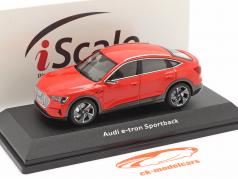 Audi e-tron Sportback Год постройки 2020 catalunya красный 1:43 iScale