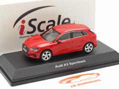 Audi A3 Sportback Anno di costruzione 2020 tango rosso 1:43 iScale