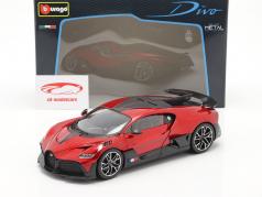 Bugatti Divo Byggeår 2018 rød / sort 1:18 Bburago
