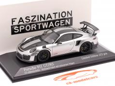 Porsche 911 (991 II) GT2 RS Weissach Package 2018 GT-silber 1:43 Minichamps