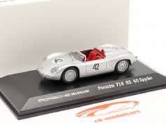 Porsche 718 RS 60 Spyder #42 vencedor 12h Sebring 1960 Herrmann, Gendebien 1:43 Welly