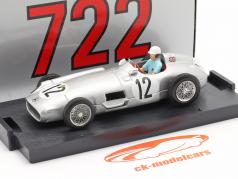 Stirling Moss Mercedes-Benz W196 #12 Vencedora britânico GP Fórmula 1 1955 1:43 Brumm