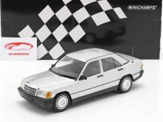 Mercedes-Benz 190E 建設年 1982 銀 1:18 Minichamps