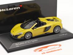 McLaren 675LT Spider Anno di costruzione 2016 solis giallo 1:43 Minichamps