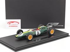 Jim Clark Lotus 25 #8 winnaar Italiaans GP formule 1 Wereldkampioen 1963 Met Showcase 1:18 GP Replicas