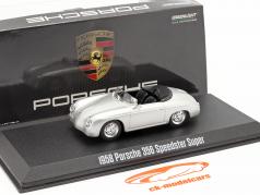 Porsche 356 Speedster Super Année de construction 1958 argent métallique 1:43 Greenlight