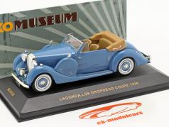 Lagonda LG6 Drophead Coupe Año 1938 azul / azul 1:43 Ixo