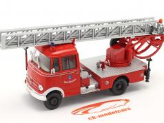 Mercedes-Benz L319 Feuerwehr Walsrode mit Drehleiter rot 1:43 Altaya