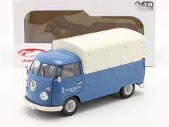 Volkswagen VW T1 Pick-Up com cobrir Volkswagen Service 1950 azul 1:18 Solido