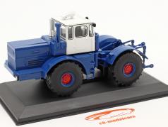 Kirovets K-701 tractor Año de construcción 1975-2002 azul / blanco 1:43 Hachette