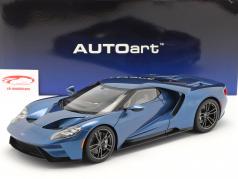 Ford GT Ano de construção 2017 líquido azul 1:12 AUTOart