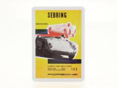 Porsche Carte postale en métal : Porsche 550 Spyder Sebring