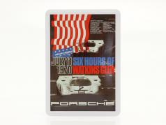 Porsche Metal postkort: 6h Watkins Glen 1970