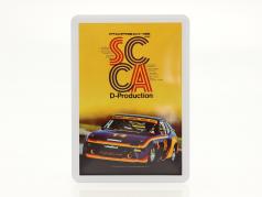 Porsche Открытка из металла: SCCA D-Production 1980