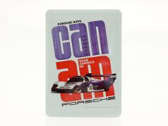 Porsche Metalen ansichtkaart: Can-Am Road America 1983