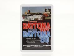 Porsche Metalen ansichtkaart: 24h Daytona 1980