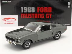 Ford Mustang GT Año de construcción 1968 verde oscuro metálico 1:18 Greenlight