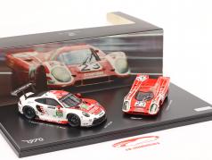 2-Car Set Porsche Salzburg: 917 KH #23 & 911 RSR #91 24h LeMans 1970-2020 1:43 Spark