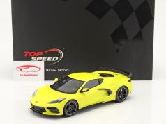 Chevrolet Corvette C8 Stingray bouwjaar 2020 accelerate geel metalen 1:18 TrueScale