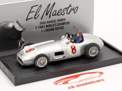 J. M. Fangio Mercedes-Benz W196 #8 hollandske GP F1 Verdensmester 1955 1:43 Brumm