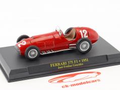 Jose Froilan Gonzalez Ferrari 375 F1 #12 formule 1 1951 1:43 Altaya