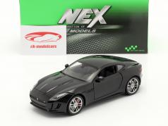 Jaguar F-Type coupe year 2015 black 1:24 Welly