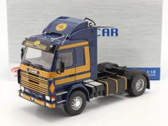 Scania 143 Topline Truck ASG 1987 blue / yellow 1:18 Model Car Group