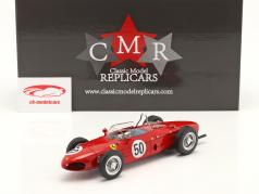 G. Baghetti Ferrari 156 Sharknose #50 winnaar Frans GP formule 1 1961 1:18 CMR