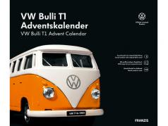 VW Bulli T1 Adventskalender: Volkswagen VW Bulli T1 1963 gul / hvid 1:43 Franzis