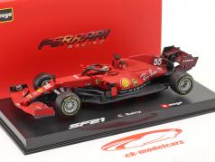 Carlos Sainz jr. Ferrari SF21 #55 formel 1 2021 1:43 Bburago