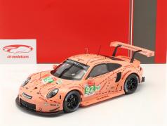 Porsche 911 (991) RSR #92 类 优胜者 LMGTE 24h LeMans 2018 Pink Pig 1:18 Ixo