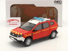 Dacia Duster MK2 Feuerwehr 2021 rot / weiß / gelb 1:18 Solido