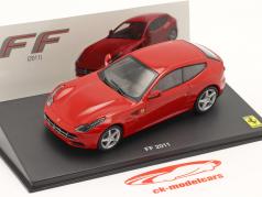 Ferrari FF Anno di costruzione 2011 insieme a vetrina rosso 1:43 Altaya