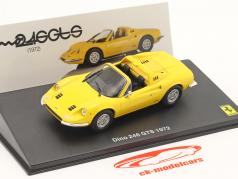 Ferrari Dino 246 GTS Anno di costruzione 1972 insieme a vetrina giallo 1:43 Altaya