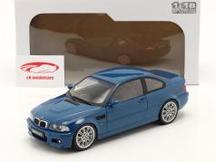 BMW M3 (E46) bouwjaar 2000 Laguna Seca blauw 1:18 Solido