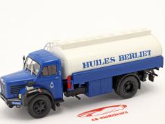 Berliet GLR8 M2 Tank truck Huiles Berliet year 1960 blue / White 1:43 Hachette