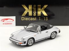 Porsche 911 Carrera Convertibile 3.2 1988 250.000 grigio argento 1:18 KK-Scale